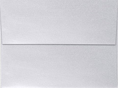 LUXPaper A7 Invitation Envelopes | Peel & Press | 5 1/4" x 7 1/4" | Silver Metallic | 80lb. Text | 500 Qty