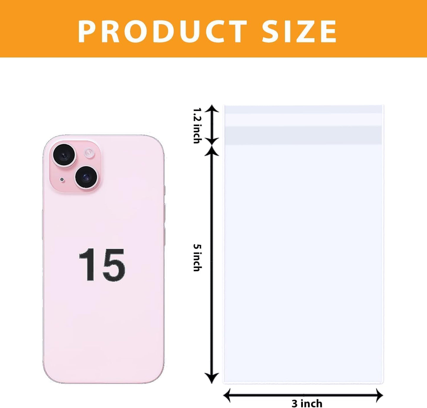 PigPotParty 3"x5" Cellophane Cookie Bags Self Sealing, 200 Pcs Clear Plastic Treat Individual Cookie Bags with seal, Perfect for Goodies, Party Favors, Snacks, Gift Wrapping