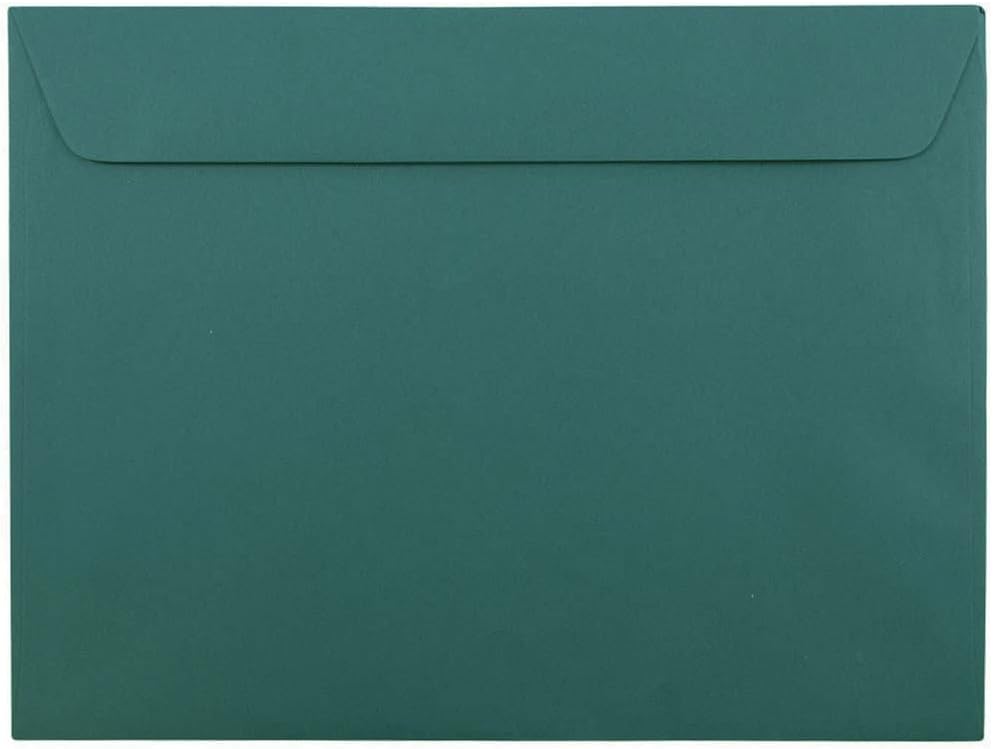 JAM PAPER 9 x 12 Booklet Premium Envelopes - Teal - 50/Pack