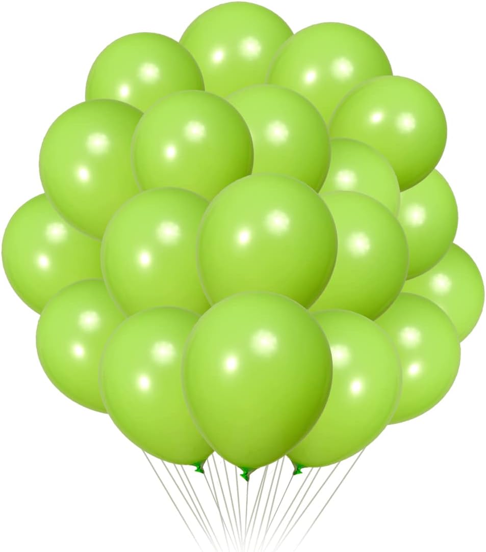 300 Pack Lime Green Balloons 12 inch Green Latex Party Balloon Bulk for Various Party Events Decorations