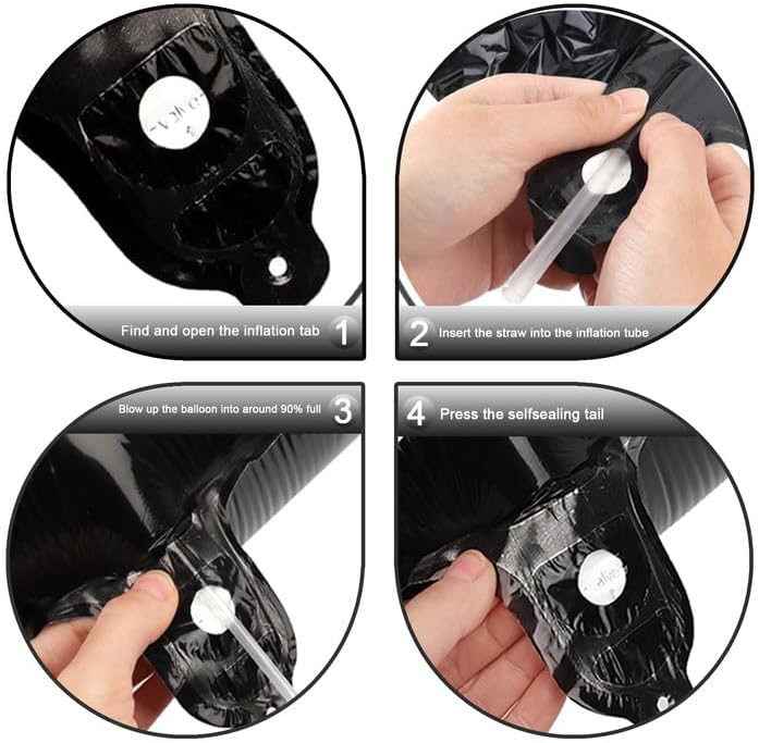 40 Inch Big Black Number 2 Balloon Birthday Decoration, Numbers 2 Helium Balloons 12 20 22 23 24 26 28 32 42 Celebration, Boy Girl Baby Anniversary Party Graduations Supplies Decorations