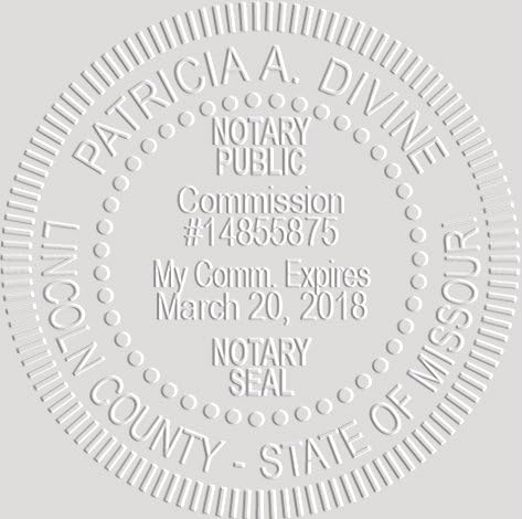 MaxMark Notary Seal Round Embosser for Missouri State - Includes Gold Burst Seal Labels (50 Count)
