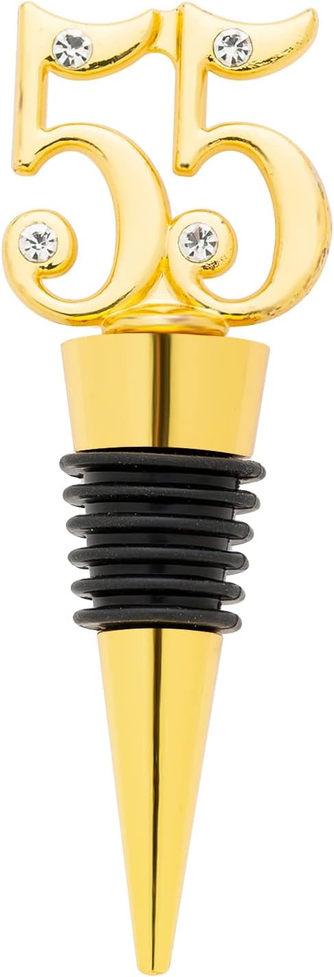 24 Pack 55th Birthday Favors For Guests-55 Years Old Wine Bottle With Gift Box For 55th Wedding Party Favor Souvenirs Decoration