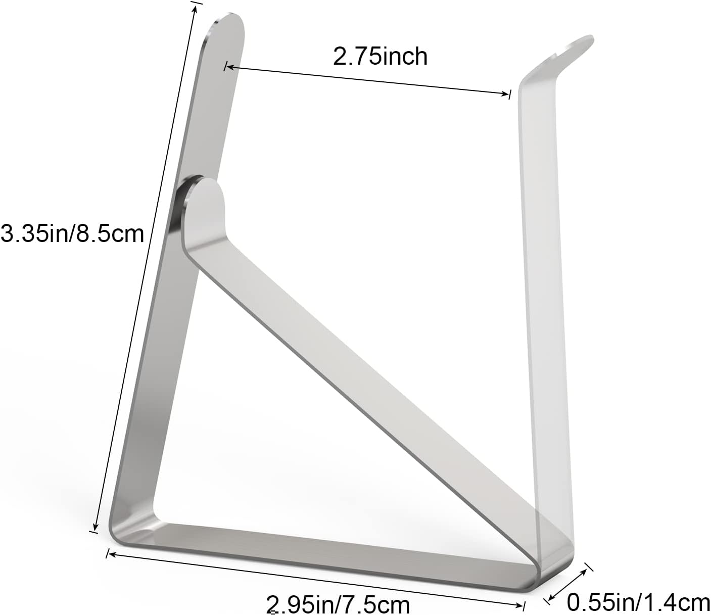 TriPole Tablecloth Clips 16 Pack Large Picnic Table Cover Clips Stainless Steel Tablecloth Clamps for Outdoor Home Kitchen Restaurant Wedding Party, Fit for 1.7”-2.75” Thick Folding Wooden Tables