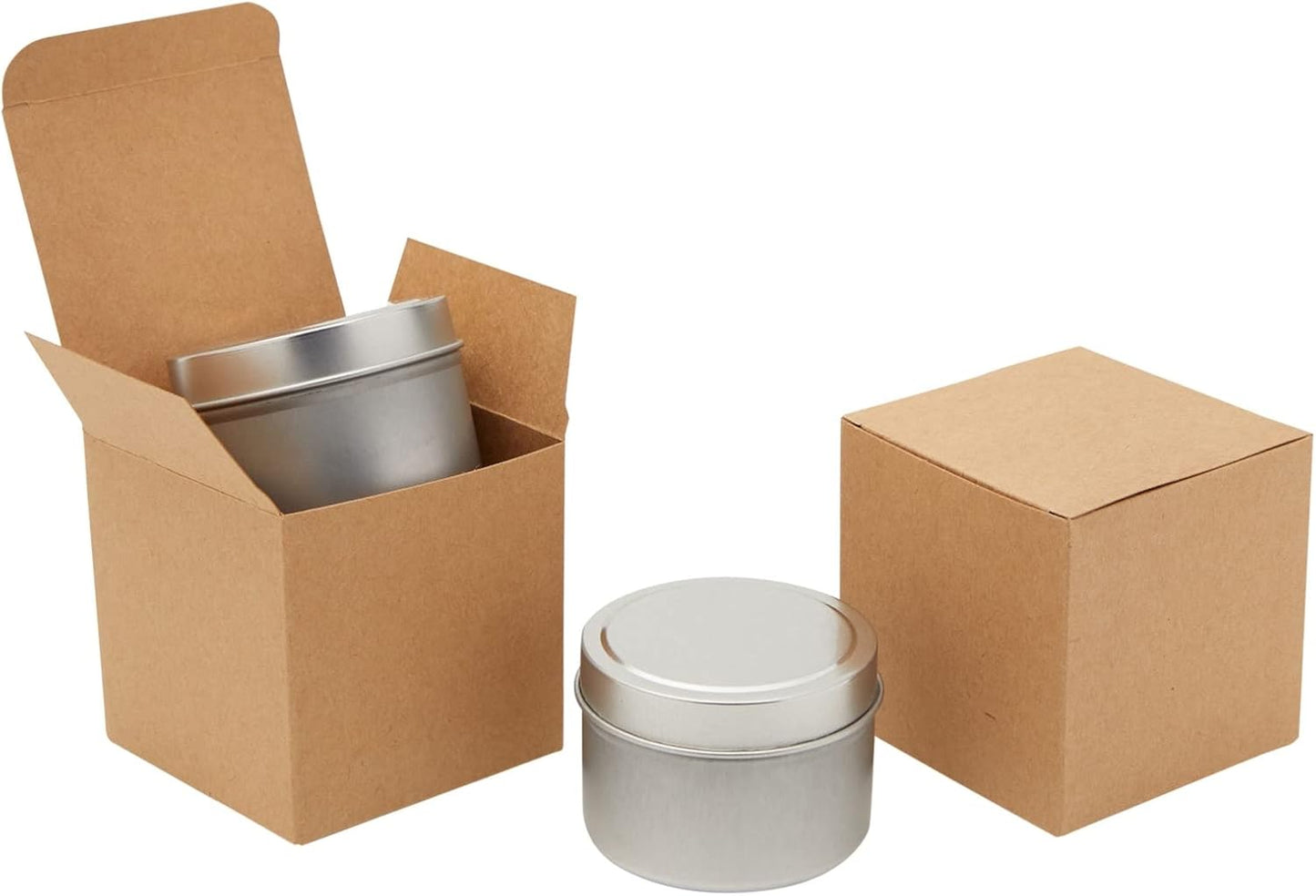 Juvale Bridesmaid Proposal Box - 100 Pack, Brown, 3 x 3 x 3 Inches - Mini Gift Boxes with Lids for Cookie & Candy