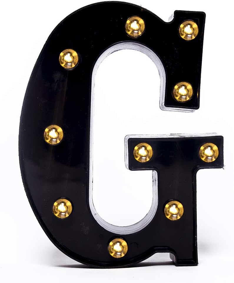 Foaky Black LED Marquee Number Lights Sign Light Up Marquee Number Lights Sign for Night Light Wedding Birthday Party Battery Powered Christmas Lamp Home Bar Decoration