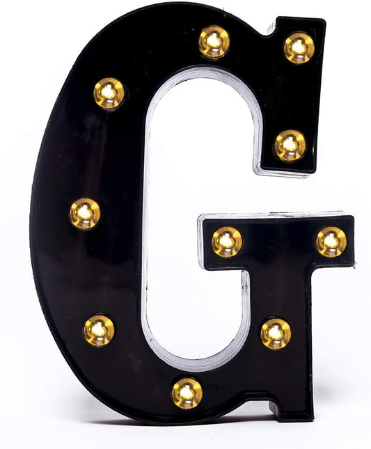 Foaky Black LED Marquee Number Lights Sign Light Up Marquee Number Lights Sign for Night Light Wedding Birthday Party Battery Powered Christmas Lamp Home Bar Decoration