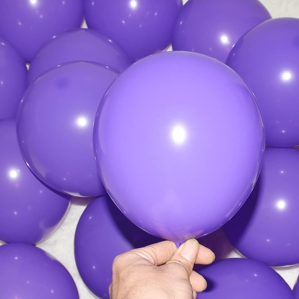 400 Pack Purple Balloons 5 Inch Purple Small Ballons Quality Latex Matte Balloons Helium Balloon Party Decorations Supplies