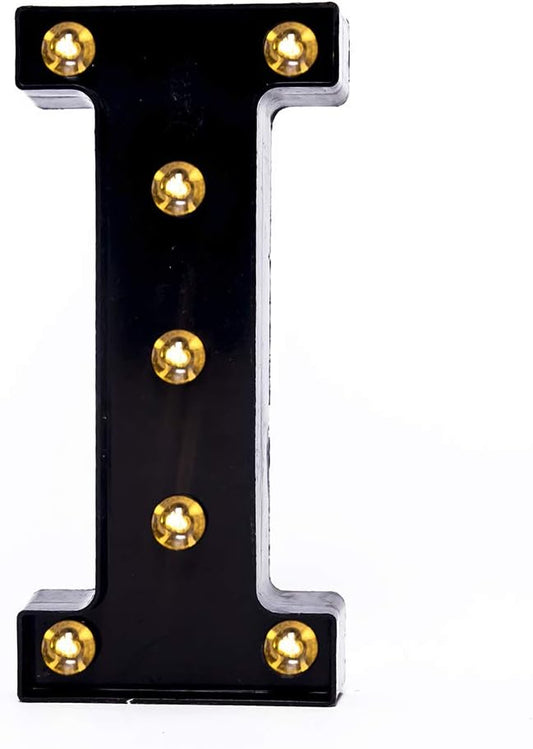 Foaky Black LED Marquee Number Lights Sign Light Up Marquee Number Lights Sign for Night Light Wedding Birthday Party Battery Powered Christmas Lamp Home Bar Decoration