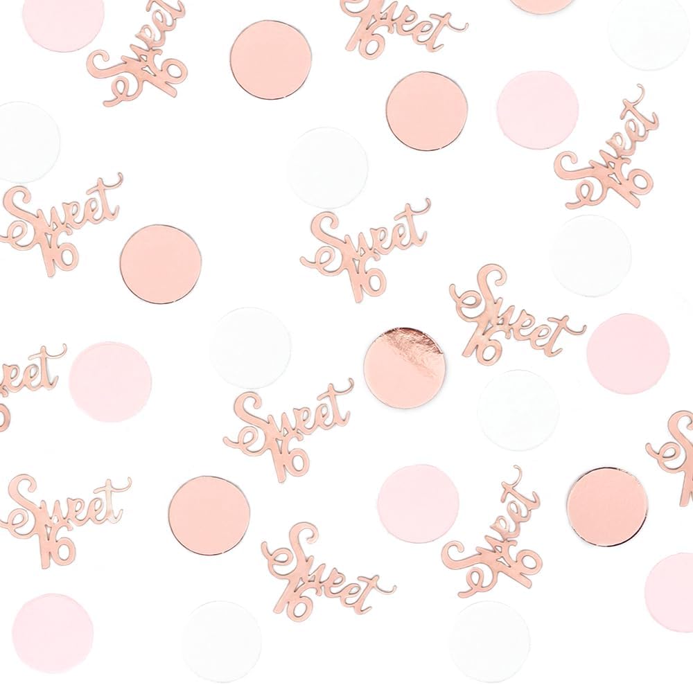 Sweet 16 Birthday Decorations for Girl Happy 16th Birthday Confetti Wedding Anniversary Table Scatter Party Supplies 300PC