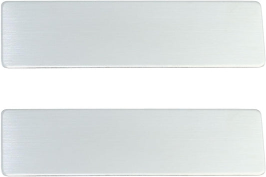 2pcs Stainless Steel Silver Custom Name Tags with Pin or Magnet Adhesive Tape,Personalized,Customizable Name Tags,Custom Metal Name Tag for Employee,Workers,Cops, Nurses(Silver x 2)