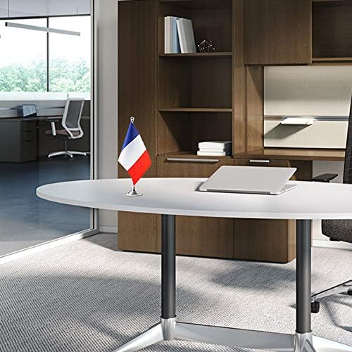 France Flag French Flags, Small Mini French Desk Flag, Used for Table Office Classroom Home Patriotic Events Decorations