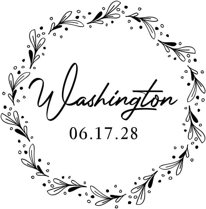 Personalized Wedding Embosser | Custom Made with Initials or Monograms for Couples | Elegant Designs for Stationery, Invitations, Napkins, and More (Design 4)