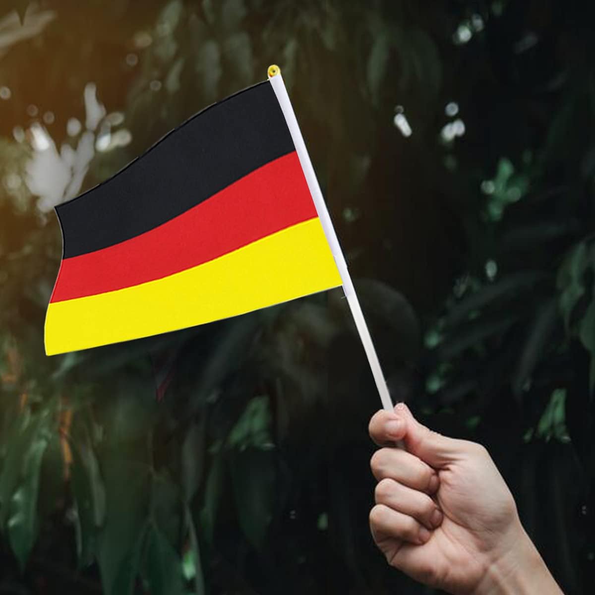 German Flag German Flag, Small Mini Handheld German Flags on Stick, Ideal for Party Parades Sports Events Patriotic Festival Decorations