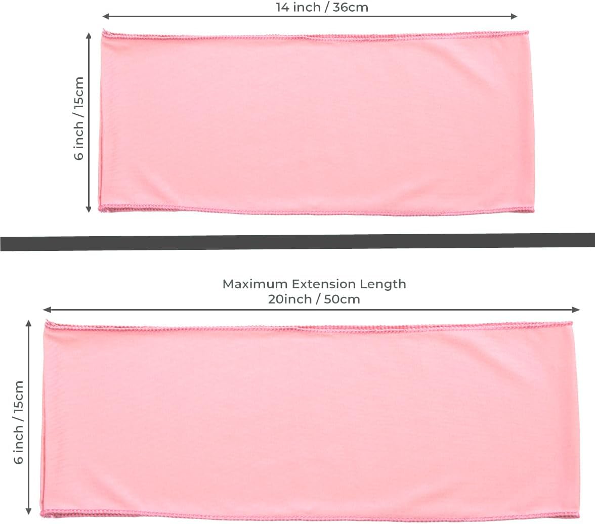 VDS Pack of 125 PCS | Dusty Rose | Spandex Chair Sashes Bows Without Buckle | Stretch Elastic Banquet Universal Folding Chair Band Tie with for Wedding Party Conference Celebration Event Decoration