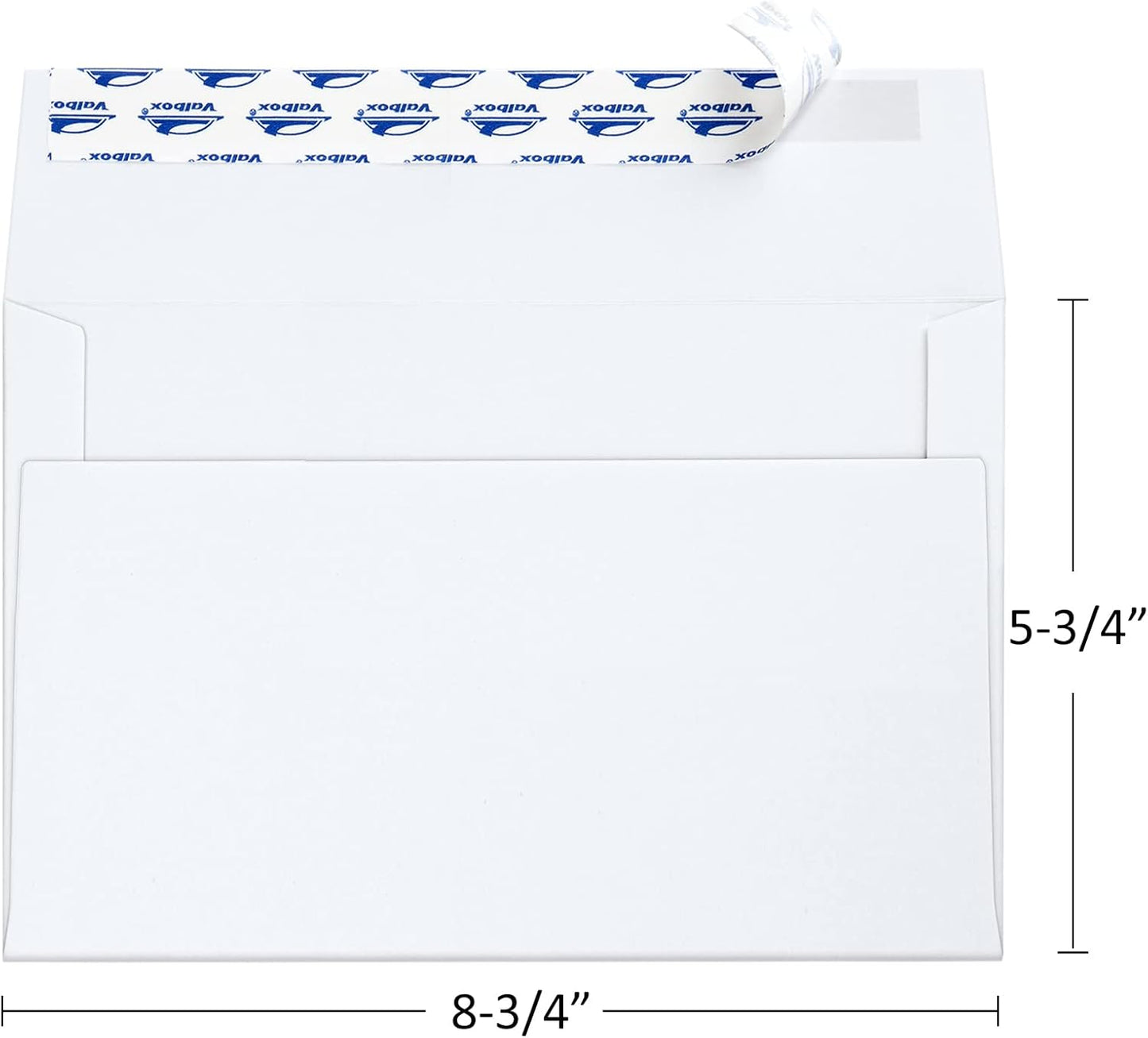 ValBox A9 Invitation Envelopes 250 Qty 5-3/4 x 8-3/4" White Envelopes Self Seal for Invitations, Photos, Wedding, Baby Shower Greeting Cards, Announcements - 5.75 x 8.75 Inches