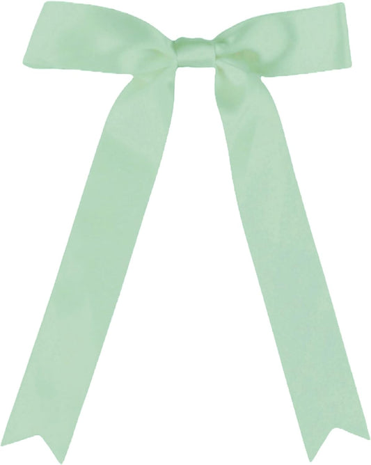 30 Pcs Sage Green Satin Bows 6 X 10 Inch Premade Bows with Twist Tie for Wedding Florist Decor, Cake Pops,Christmas Tree & Gift Wrapping(Sage Green)