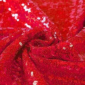 Red Sequin Backdrop Curtains 4 Panels 2FTx8FT Wedding Photo Backdrop Glitter Birthday Bridal Party Curtains Sparkle Background Drapes Parties Decor Curtains