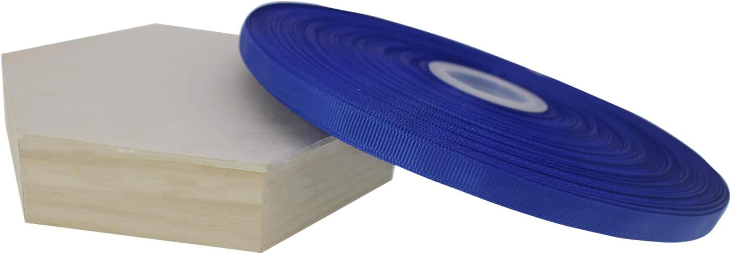 Jesep One Roll 100 Yards 3/8" Soild Grosgrain Ribbon Boutique Gift Wrapping Package Ribbon, DIY Crafts Bow Hair Headband Accessories Assorted Ribbon#352 (3/8" 10mm, Royal Blue)