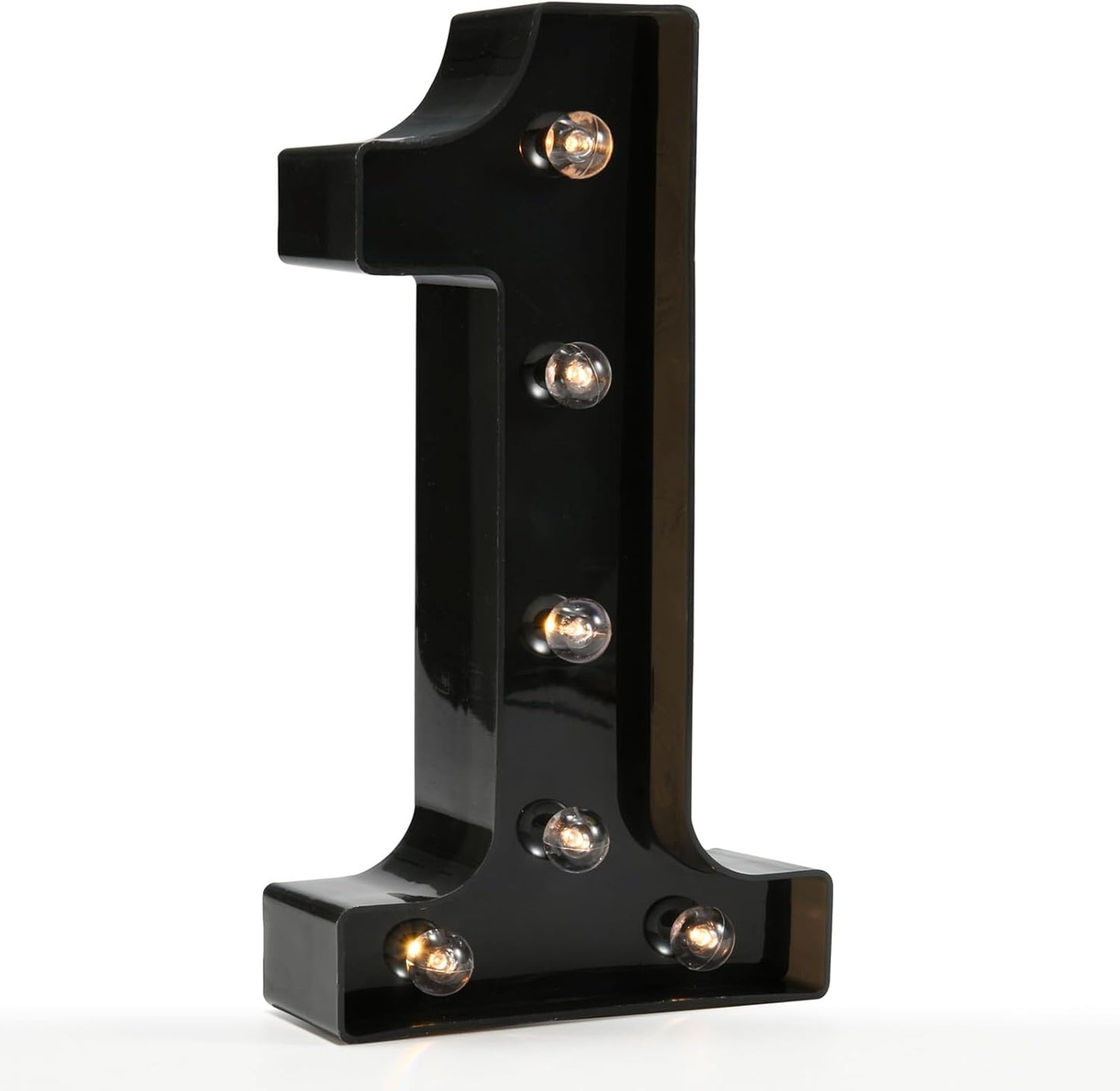 OYCBUZO Light Up Black Alphabet Marquee Number Sign LED Marquee Number Lights Sign for Night Light Home Bar Christmas Lamp Birthday Party Wedding Decoration 1