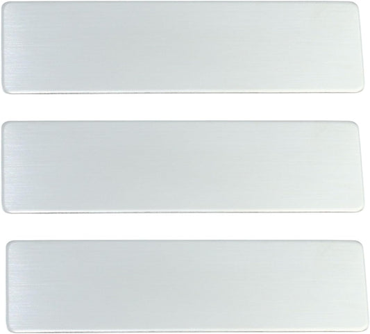 3pcs Stainless Steel Silver Custom Name Tags with Pin or Magnet Adhesive Tape,Personalized,Customizable Name Tags,Custom ID Badge for Employee,Workers,Cops, Nurses, Doctors,Teachers(Silver x 3)