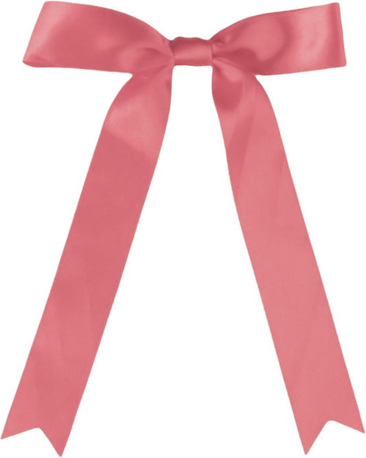 30 Pcs Dusty Pink Satin Bows 6 X 10 Inch Premade Bows with Twist Tie for Wedding Florist Decor, Cake Pops,Christmas Tree & Gift Wrapping(Dusty Pink)