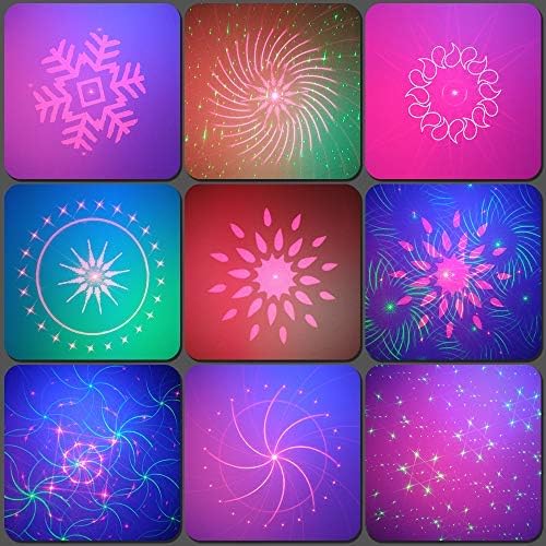 Party Lights Dj Disco Lights, Strobe Stage Light Sound Activated Laser Llights Projector with Remote Control for Parties Bar Birthday Wedding Holiday Event Live Show Xmas Decorations Lights