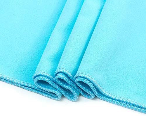 VDS Pack of 200 PCS | Aqua Blue| Spandex Chair Sashes Bows Without Buckle | Stretch Elastic Banquet Universal Folding Chair Band Tie with for Wedding Party Conference Celebration Event Decoration