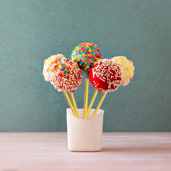 5.75 Inch Short Cocktail Gold Straws, Compostable Coffee Stirrers Straws, Paper Drinking Straws for Parties, Baby Showers, Wedding, Bridal Showers