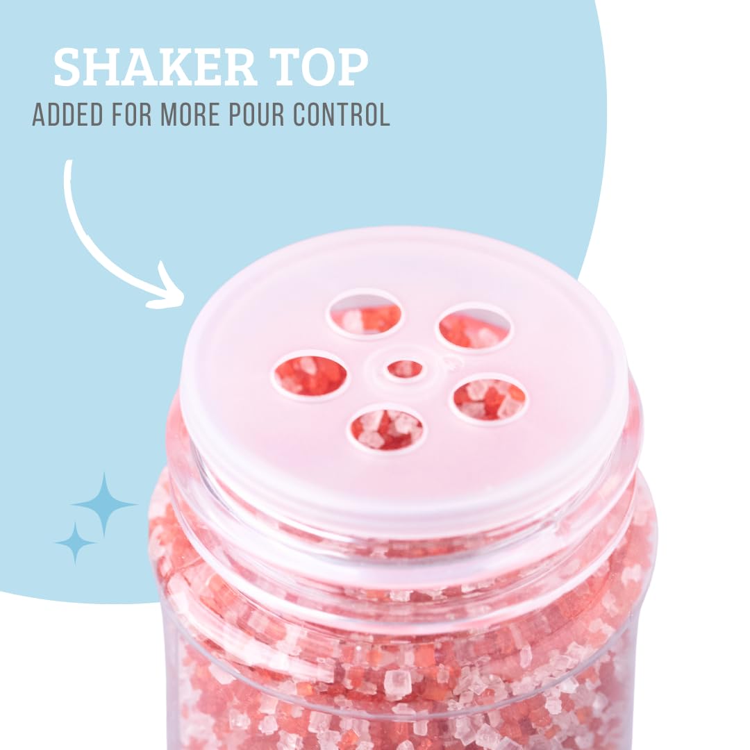 Sweets Indeed Peppermint Sugar Topping – 5.11 oz Holiday Candy Cane Finish | Festive Peppermint Sugar for Cakes, Cookies, Hot Cocoa & Christmas Desserts