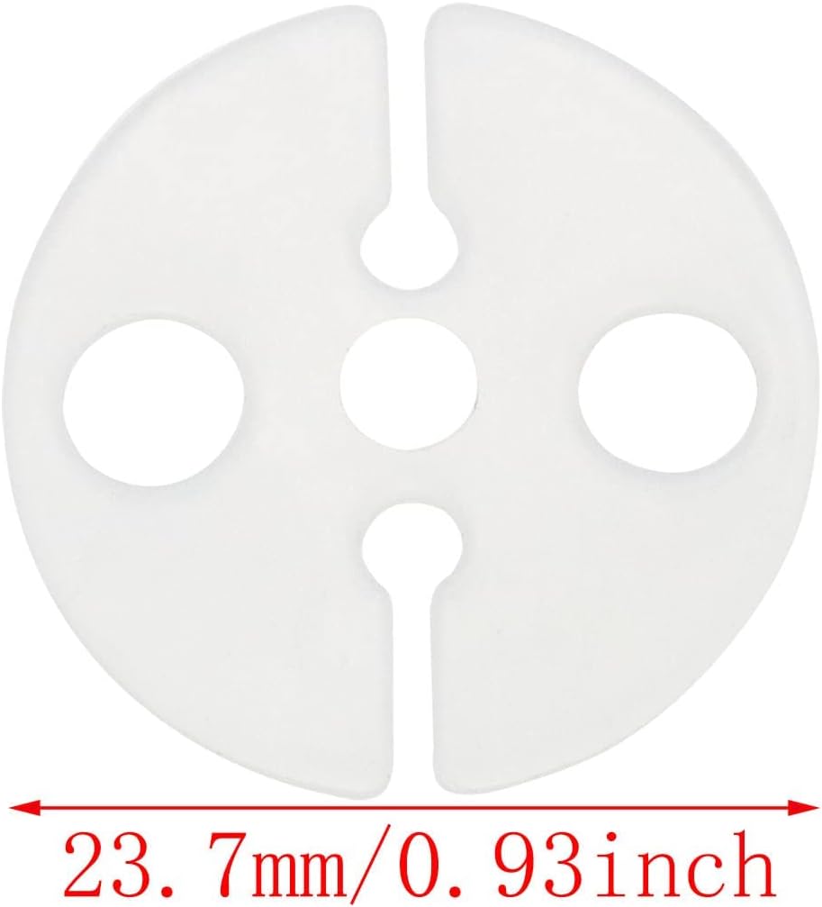 Balloon Clips DGBRSM 50pcs White Round Plastic Balloon Clips Wedding Party Christmas Birthday Accessories for Quick Knotting (23x2mm)