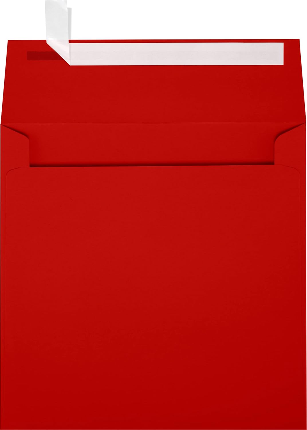 LUXPaper Square Invitation Envelopes | Peel & Press | 6 1/2" x 6 1/2" | Holiday Red | 60lb. Text | 50 Qty