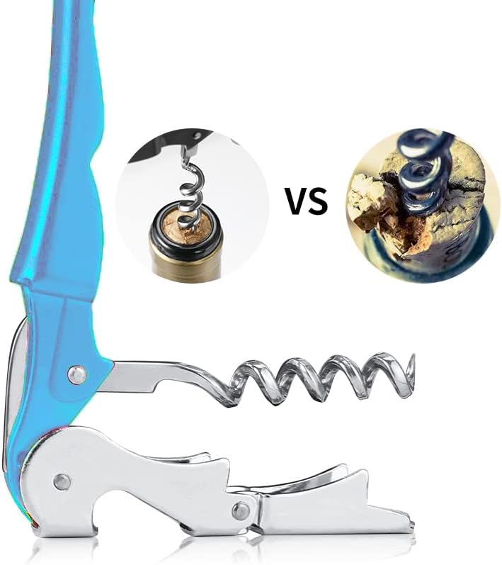 Professional Waiter Corkscrew Wine Openers Set, Heavy Duty Stainless Steel Hinges Wine Key for Restaurant Waiters, Sommelier, Bartenders
