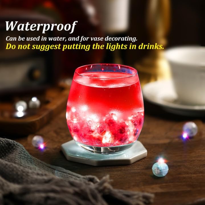 200PCs Balloon Lights, Long Standby Time Mini Ball Light, Mini Led Lights for Paper Lantern, Easter Eggs and Party Wedding Birthday Festival Christmas Decoration (Glow steadily Red)
