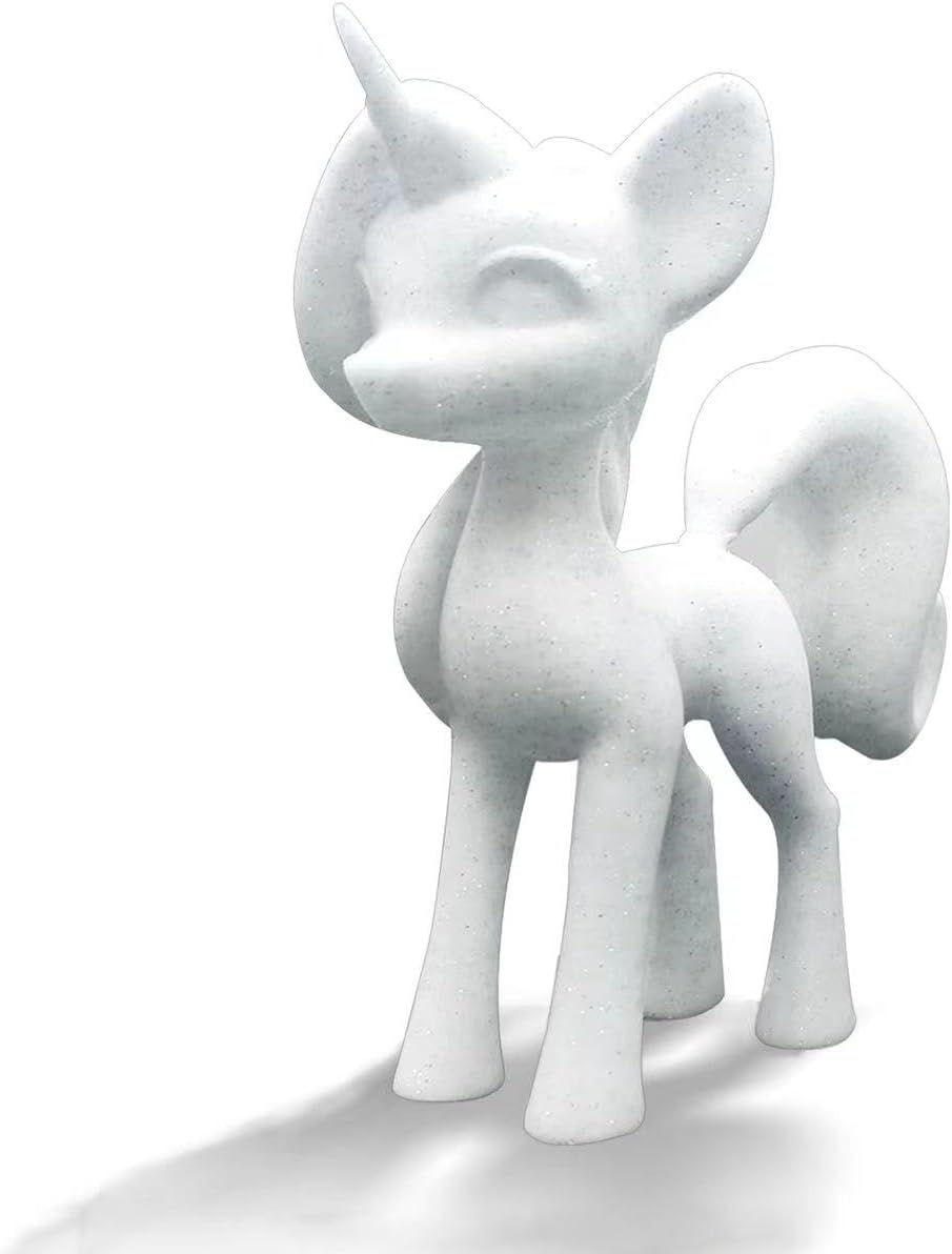 Glitter PLA Filament, Twinkling 3D Printer Filament, PLA Filament 1.75mm Dimensional Accuracy +/- 0.02mm, 1KG Spool (2.2 lbs), Fit Most FDM Printer (Glitter White)