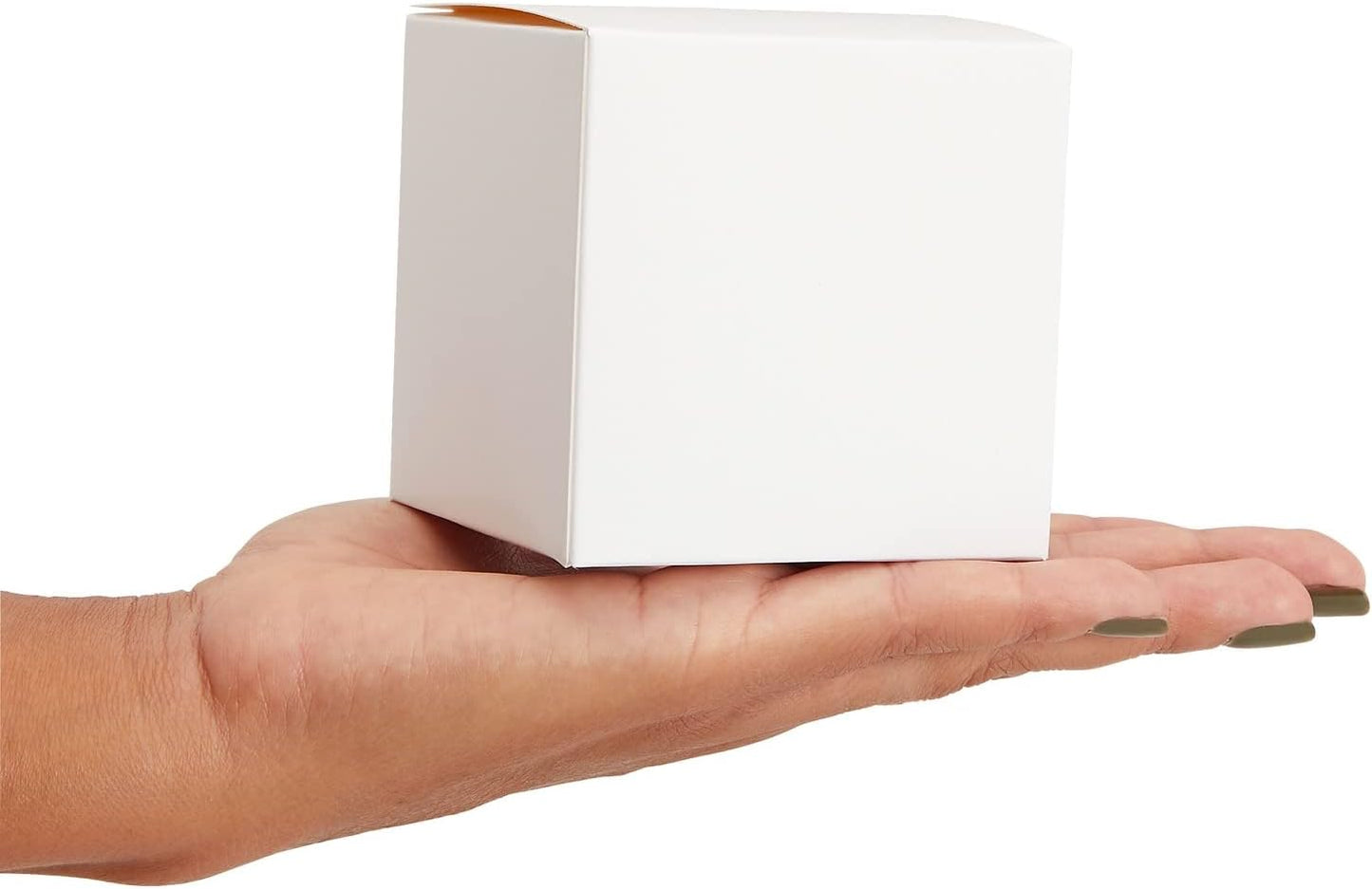 Juvale Bridesmaid Proposal Box - 3 x 3 x 3 In, 100-Count White Mini Gift Boxes with Lids & Cookie Case for Candy & Candle Packaging - Durable Paper & Easy Assembly