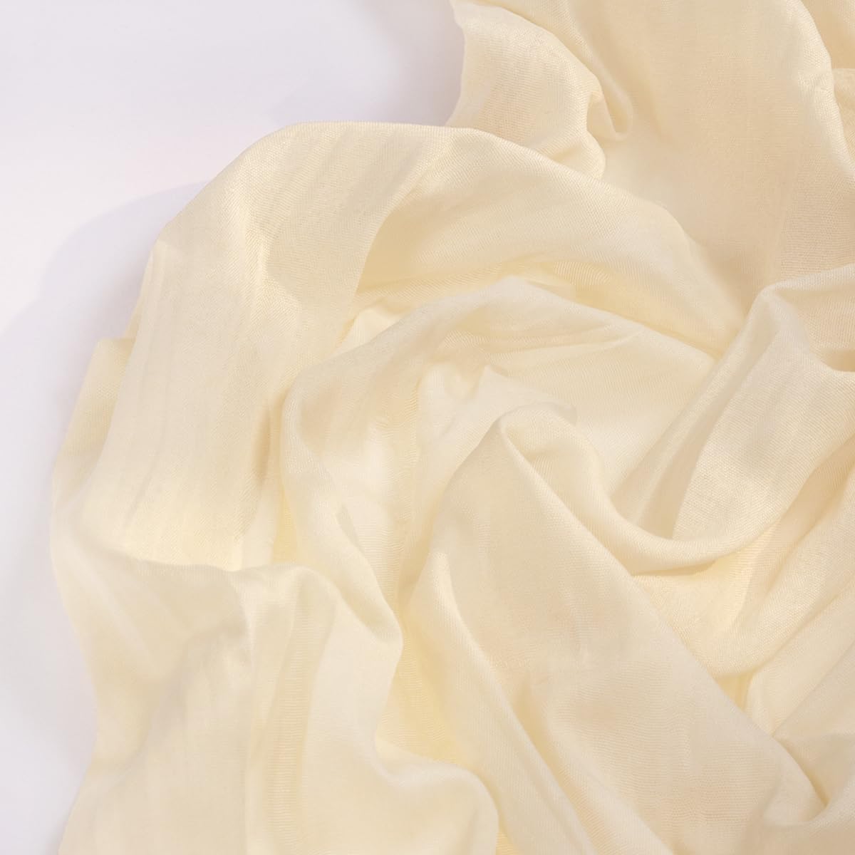 Beige Cheesecloth Table Runner 6 Pack Fall Table Runners 120 Inches Boho Gauze Cream Cheese Cloth Fall Table Decorations for Thanksgiving Wedding Bridal Baby Shower Garden Party Decor