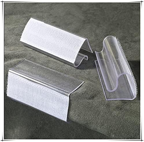 50Pcs Table Skirting Clips, Clear Plastic Table Skirt Clips with Hook Fastener Fits 3/4" to 1" Tables for Indoor Outdoor Events Wedding Meeting