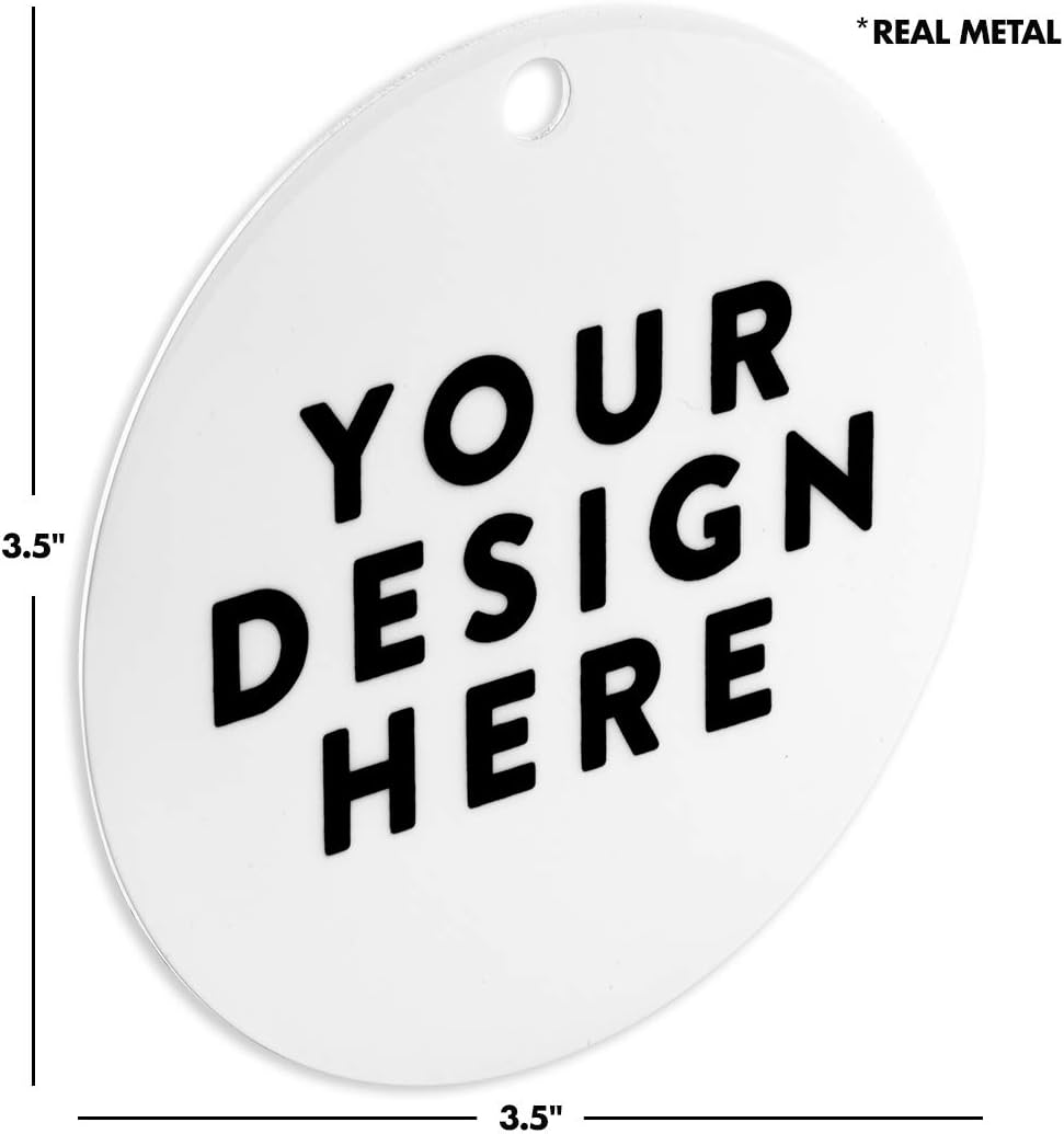 Andaz Press Bulk Photo Personalized Gift And Party Favors Collection, Metal Christmas Ornaments With Ribbon And Gift Bag, Custom Photo, 6-Pack Christmas Ornaments Bulk Custom Ornaments Bulk