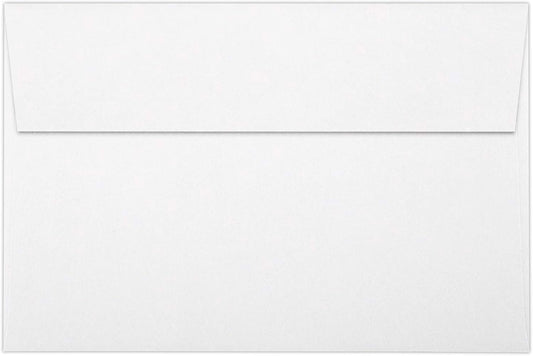 LUXPaper A9 Invitation Envelopes | Peel & Press | 5 3/4" x 8 3/4" | White | 80lb. Text | 50 Qty