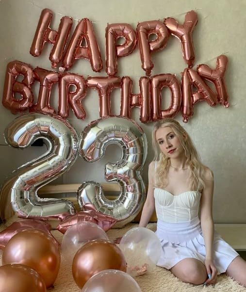 40 Inch Silver 13 Large Number Balloon, 13 31 Silver Birthday Party Decorations, Number 13 Foil Balloons for Anniversary Party Graduations Celebration Supplies