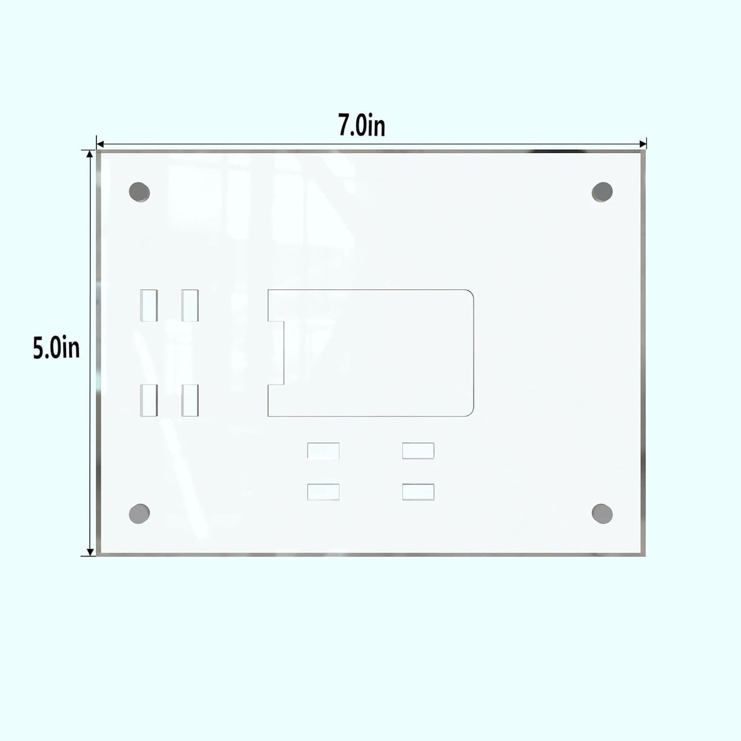 HELPLEX Picture Frames, 6 Pack 5x7 inch Acrylic Picture Frame Clear 5 x 7 Photo Frames Magnetic Picture Frames Ready for Tabletop Display, Effectively Protect Photos from Fading and Yellowing