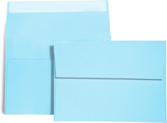 100 Pack A2 Baby Blue Envelopes Self Sealing Adhesive Perfect for Weddings, RSVP, Invitations, Baby Shower,Greeting Cards,Announcements, Thank You Notes| A2(4.375 x5.75 Inches)