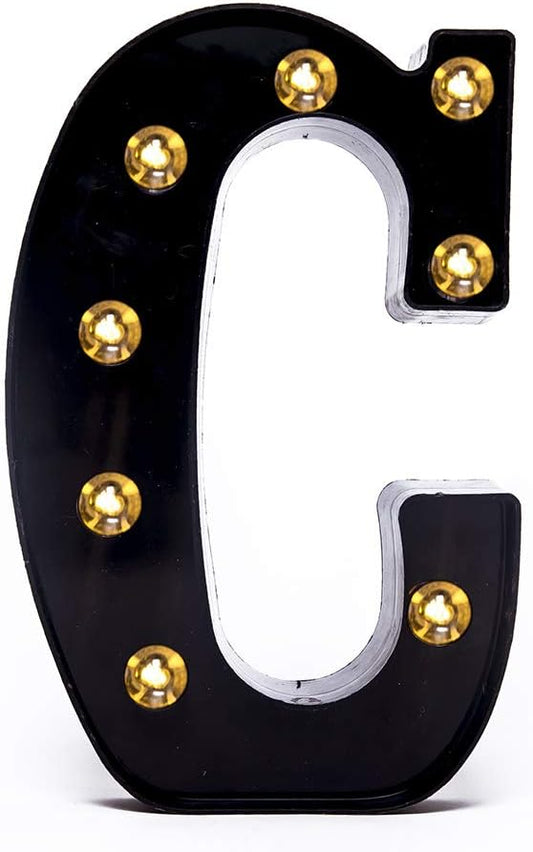 Foaky Black LED Marquee Number Lights Sign Light Up Marquee Number Lights Sign for Night Light Wedding Birthday Party Battery Powered Christmas Lamp Home Bar Decoration