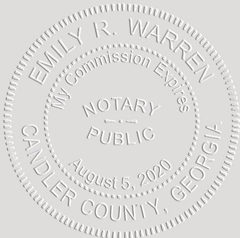 MaxMark Notary Seal Round Embosser for Georgia State - Includes Gold Burst Seal Labels (50 Count)