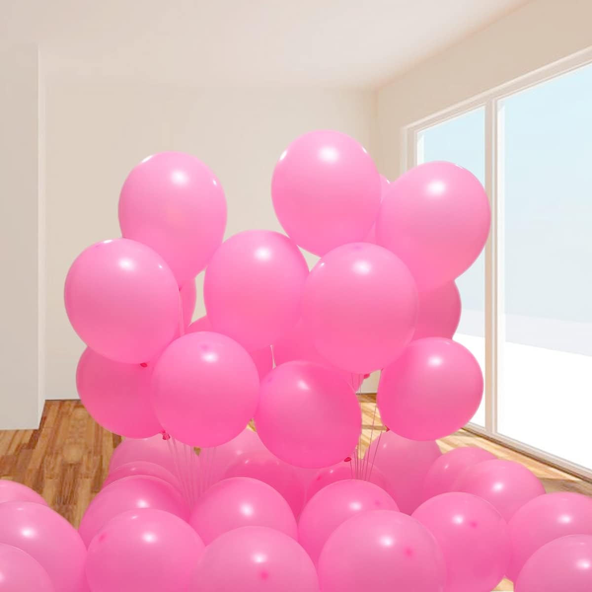 300 Pack Pink Balloons 12 inch Pink Latex Party Balloon Bulk for Various Party Events Decorations