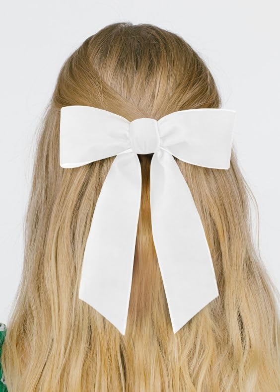 White Velvet Ribbon 1.5'' 25 Yards for Christmas Tree, Gift Wrapping, Flower Bouquet, Wreath Decorations, Bow Making