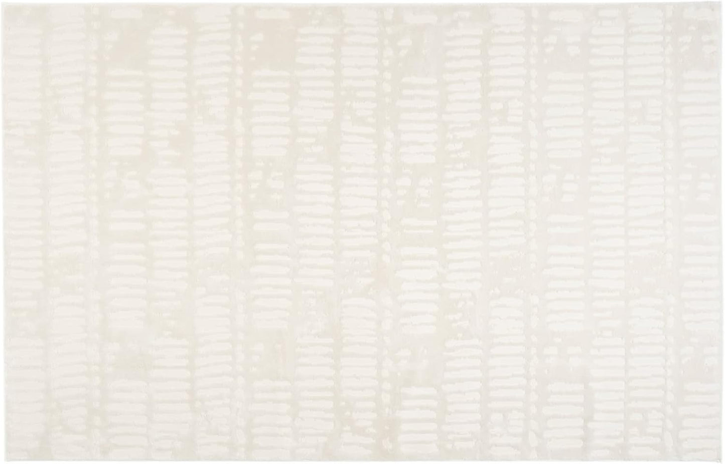 Revival Rugs Shell 6'7"x9' Washable Area Rug for Living Room Bedroom - 100% Recycled Oeko-TEX Certified, Medium Pile, Beige, Cream