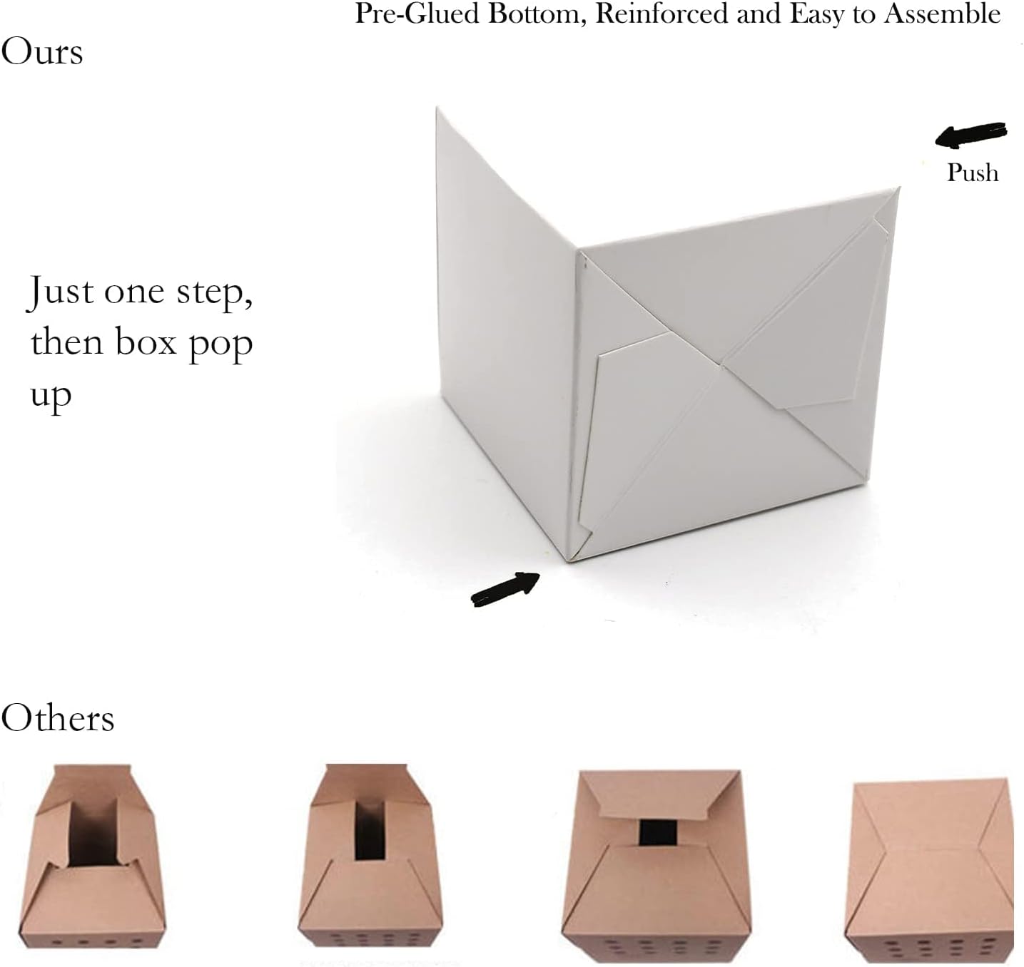 Oletx 25 Pcs White Paper Gift Boxes, Small Candy Boxes Bulk, 4x4x4 inch Gift Box with Lids, Goodie Treat Boxes for Party Favors, Birthday Gifts, Wedding Gifts