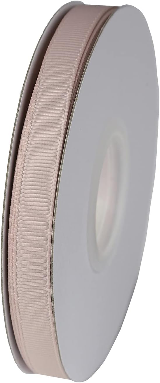 ITIsparkle 3/8" Inch Grosgrain Ribbon 50 Yards-Roll Set for Gift Wrapping Scrap Books Party Favor Hair Braids Baby Shower Decoration Cake Decoration Floral Arrangement Craft Supplies, Vanilla Ribbon